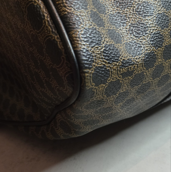 CELINE Macadam Coated Canvas Boston Bag - Picture 7 of 16